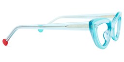 Yuki Cateye Light-Blue Glasses3