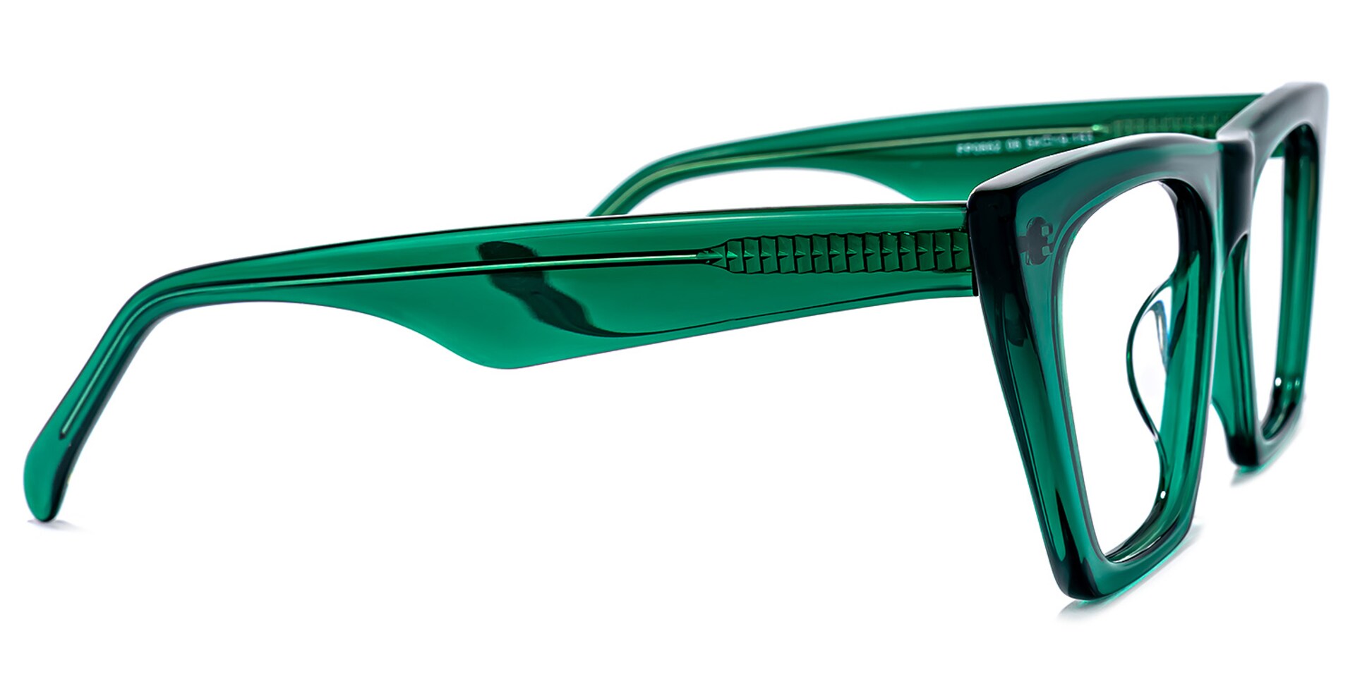 Cecile Cat Eye Green Glasses | Zeelool Glasses3