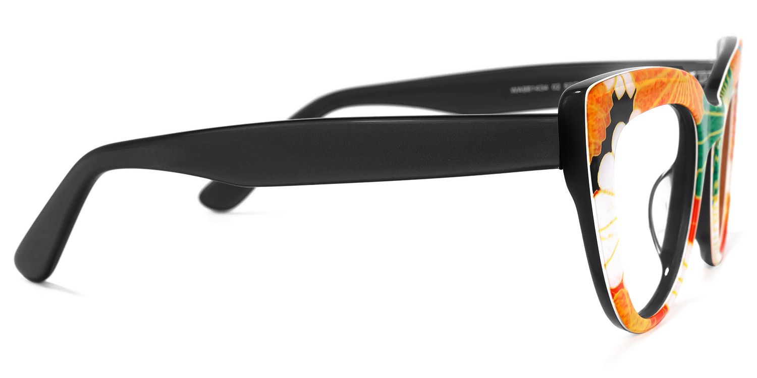 Makie Cateye Black Glasses | Zeelool Glasses3