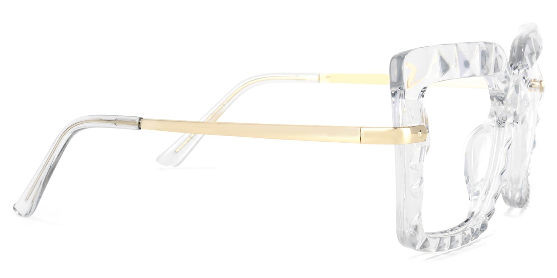 Amecia Square Crystal Glasses | Zeelool Glasses2