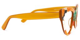 Makie Yellow Cat eye Glasses3