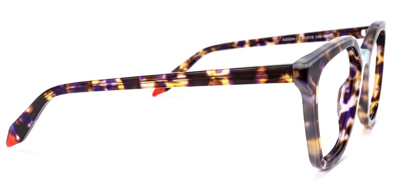 Yannick Square Purple-Tortoise Glasses | Zeelool Glasses3