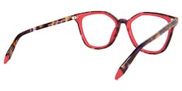 Yannick Square Red Glasses4