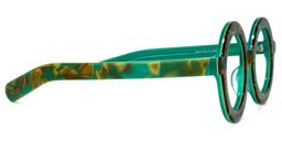 Calhoun Round Green-Floral Glasses3