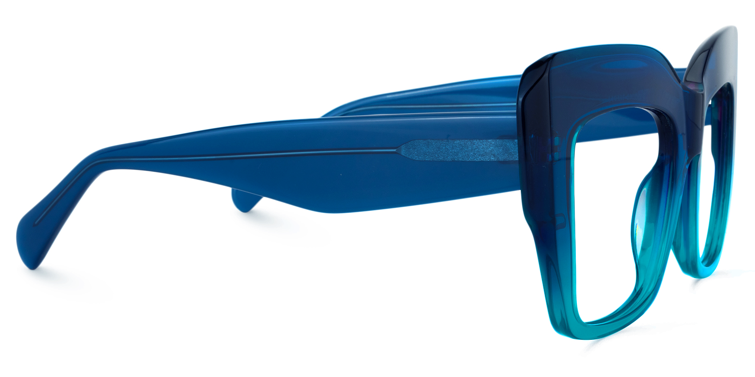Charmaine Blue-Green Frame Glasses | ZEELOOL1