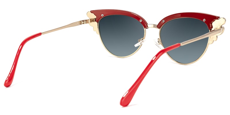 Hearn Cat Eye Red Sunglasses | Zeelool Glasses4