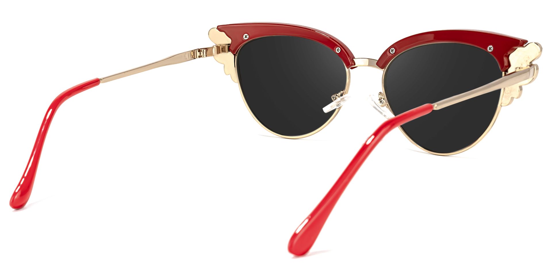 Hearn Cat Eye Red Sunglasses | Zeelool Glasses4