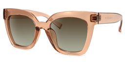 Malcolm Square Beige-Clear Sunglasses1
