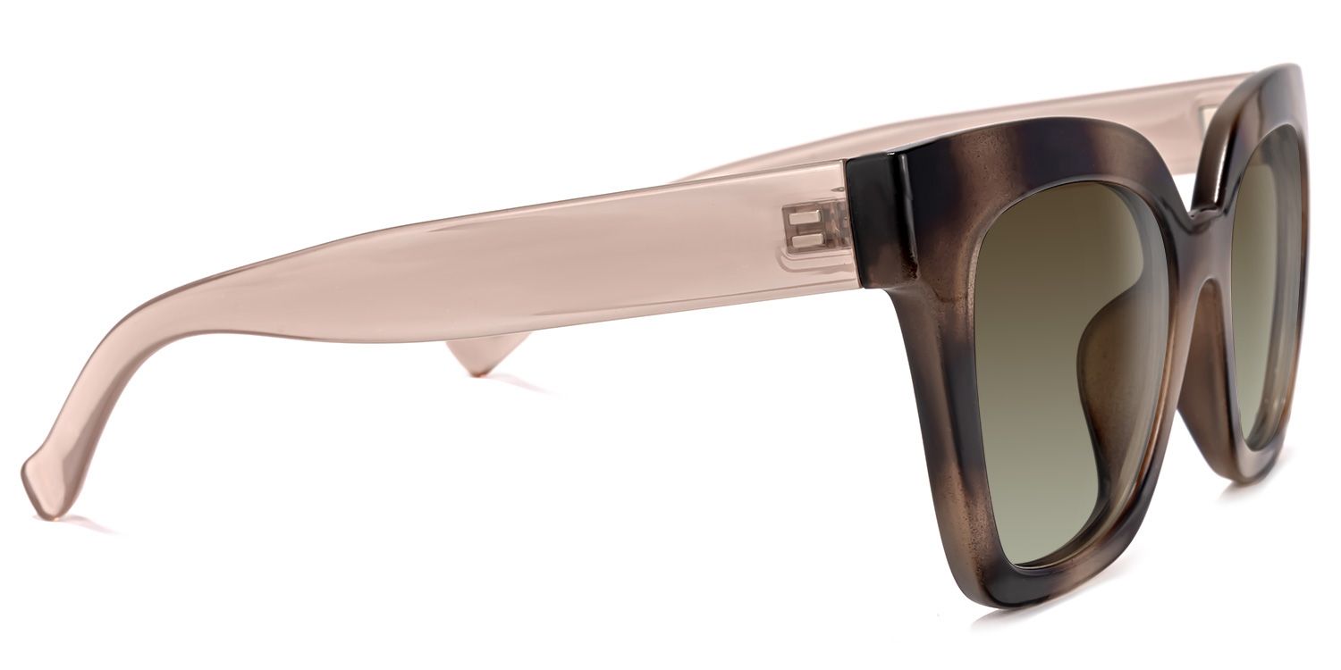 Malcolm Square Burnt-Umber Sunglasses for Women & Men | ZEELOOL CA3