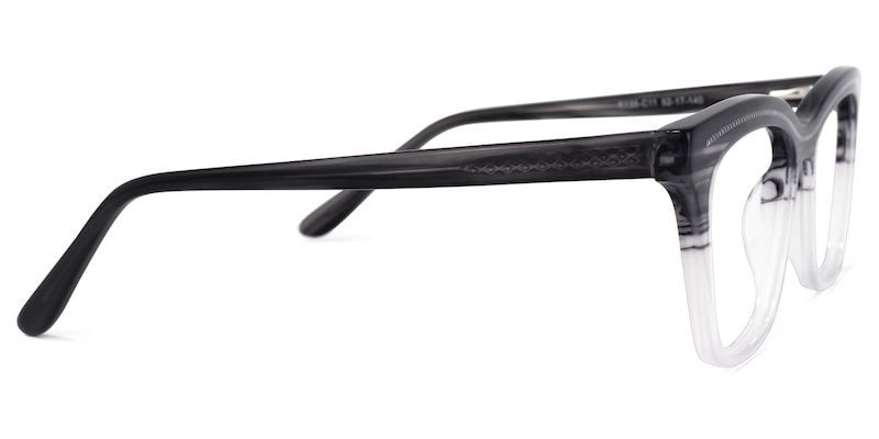 Quintus Cateye Gray Glasses | Zeelool Glasses3