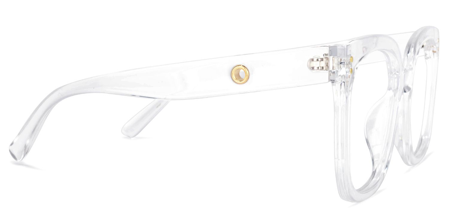 Ebony Square Crystal Frame Glasses | Zeelool Optical3