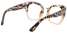 Lulu Cat Eye Light Tortoise Glasses6