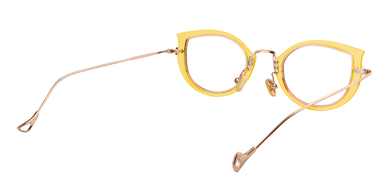 Cat Eye Yollow Glasses | Zeelool Eyewear Online5