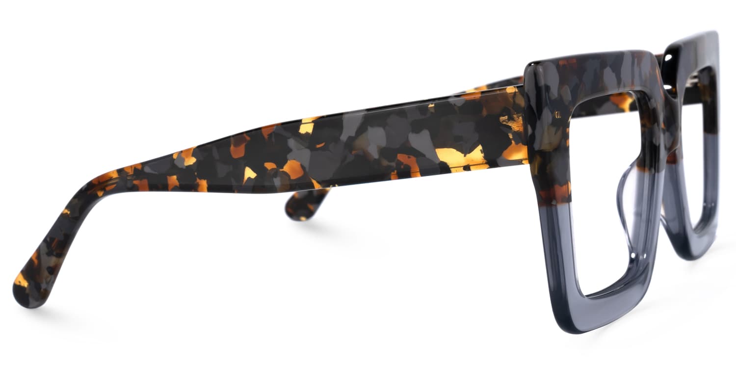 Brandon Square Gray Glasses | Zeelool Glasses