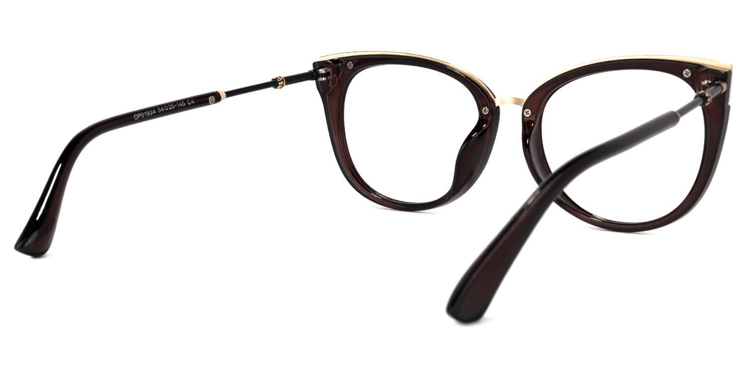 Dalton Cat Eye Burgundy Glasses | Zeelool Glasses4