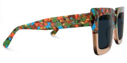 Brandon Beige Square Sunglasses2