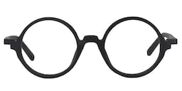 Aloysius Round Black Glasses0