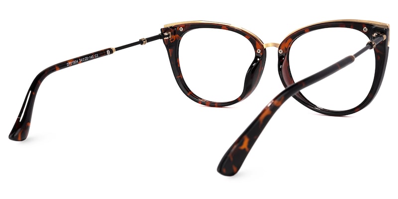 Dalton Cat Eye Tortoise Glasses | Zeelool Glasses4