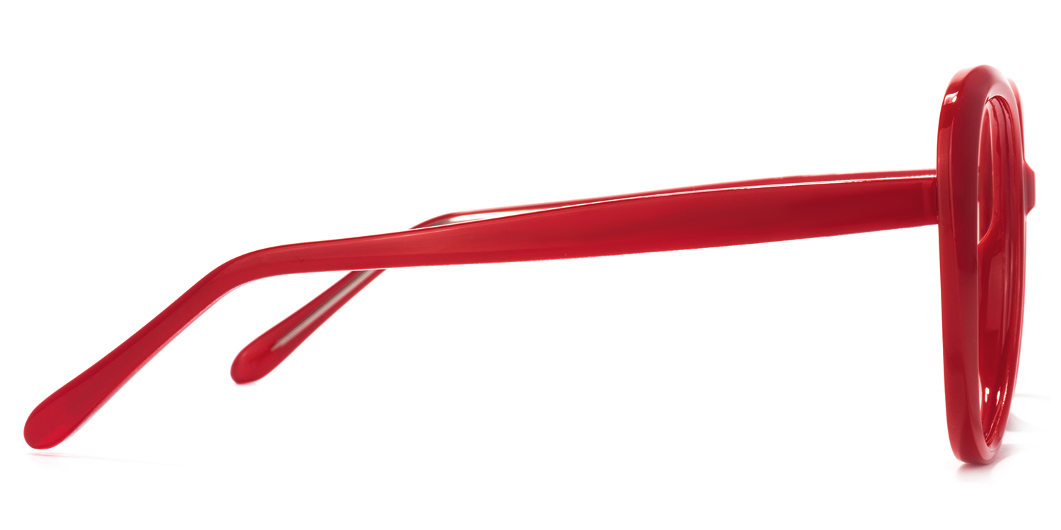 Elena Round Red Glasses | Zeelool Glasses3