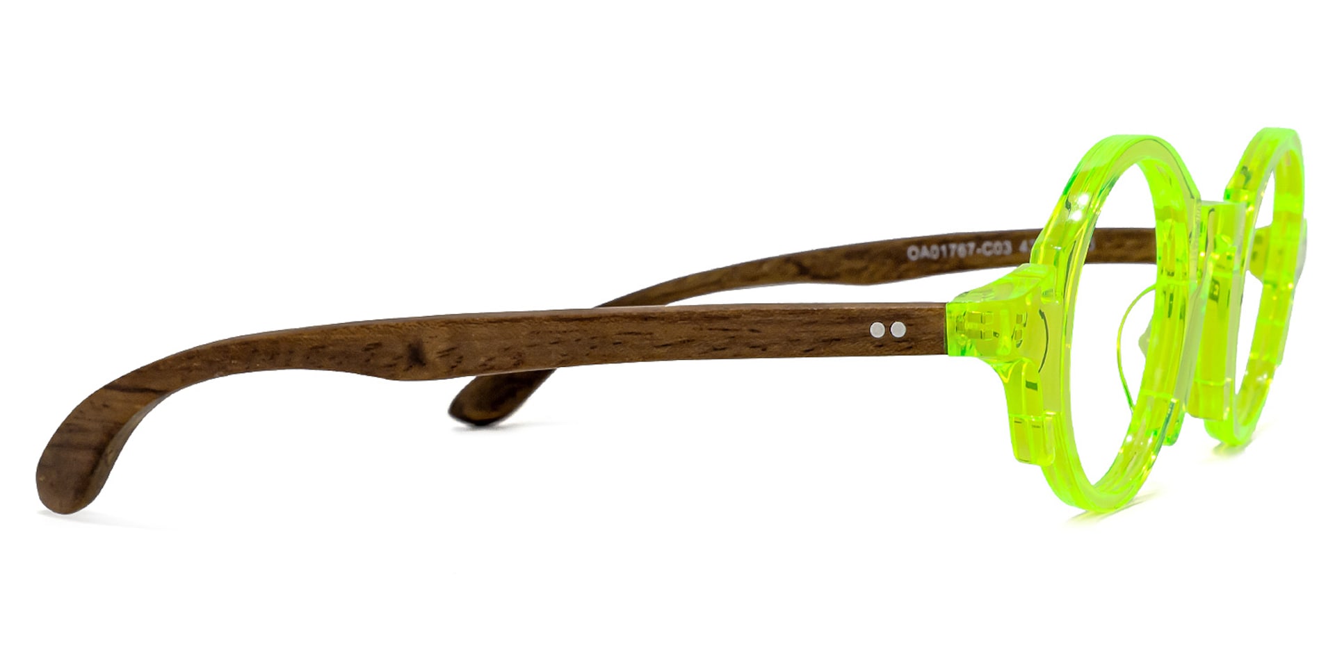 Charlie Round Green Glasses | Zeelool Glasses3