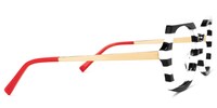 Sugarplum Geometric Black-White Glasses3