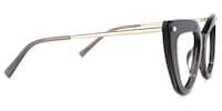 Garbo Cateye Gray Glasses3