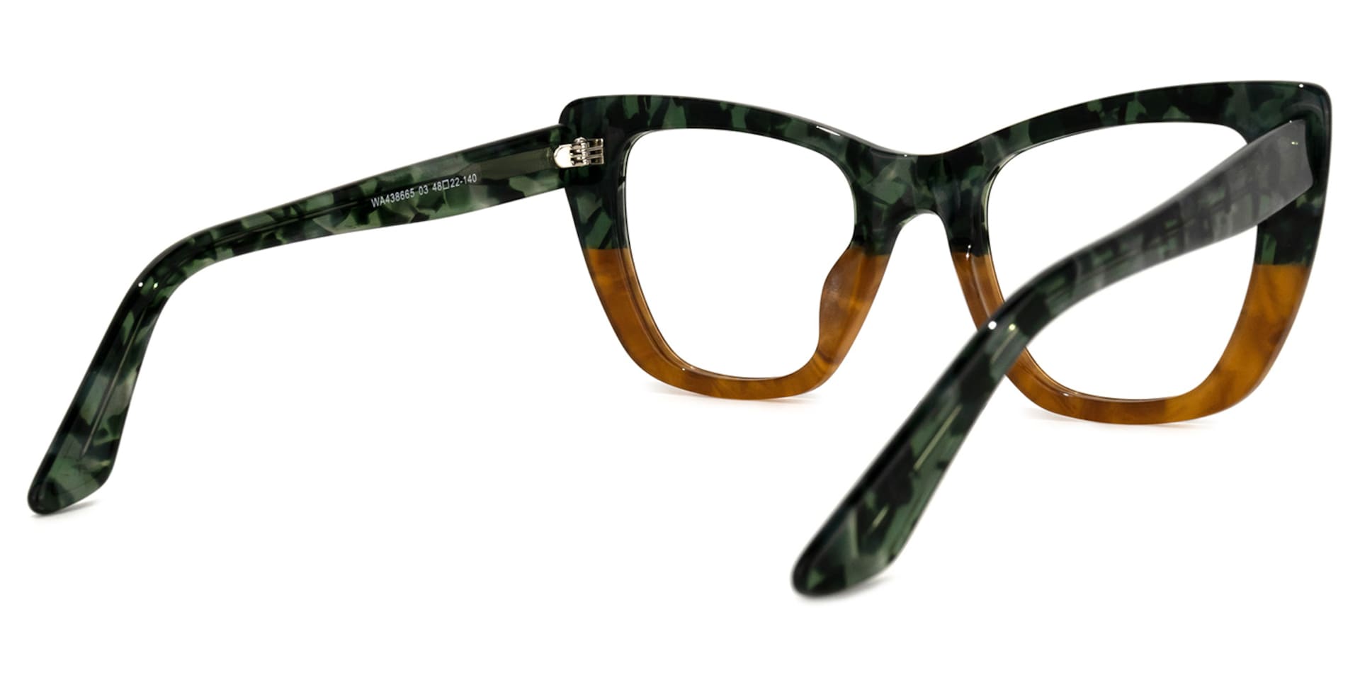 Lewis Cateye Two-Tone Glasses | Zeelool Glasses4
