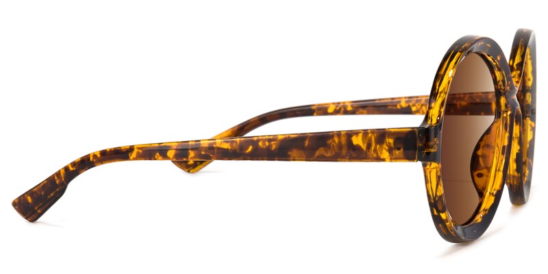 Garth Round Yellow-Tortoise Sunglasses | Zeelool Glasses3