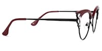 Hearn Cat Eye Dark-Red Glasses3