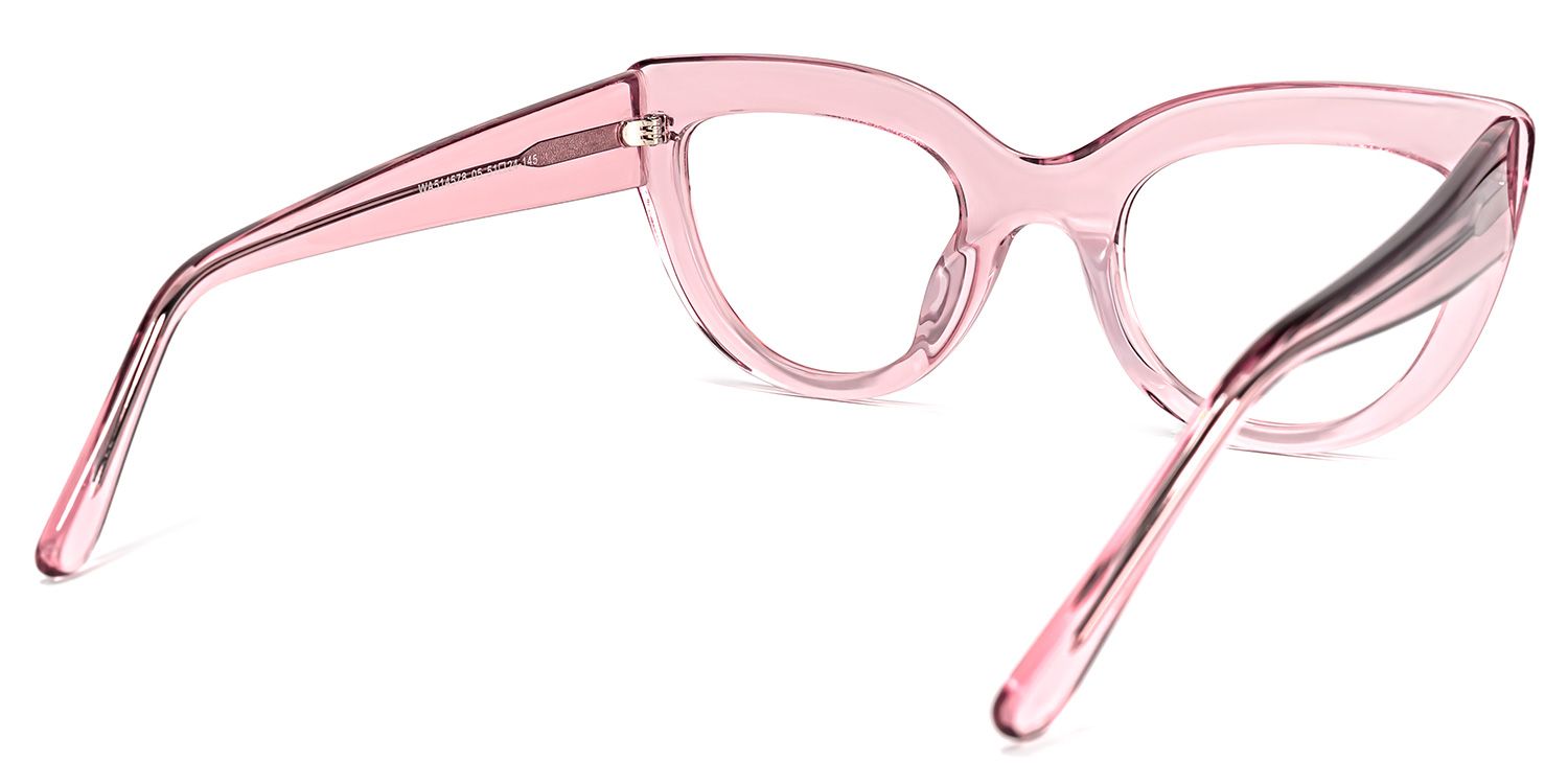 Caren Cateye Pink Glasses | Zeelool Glasses3