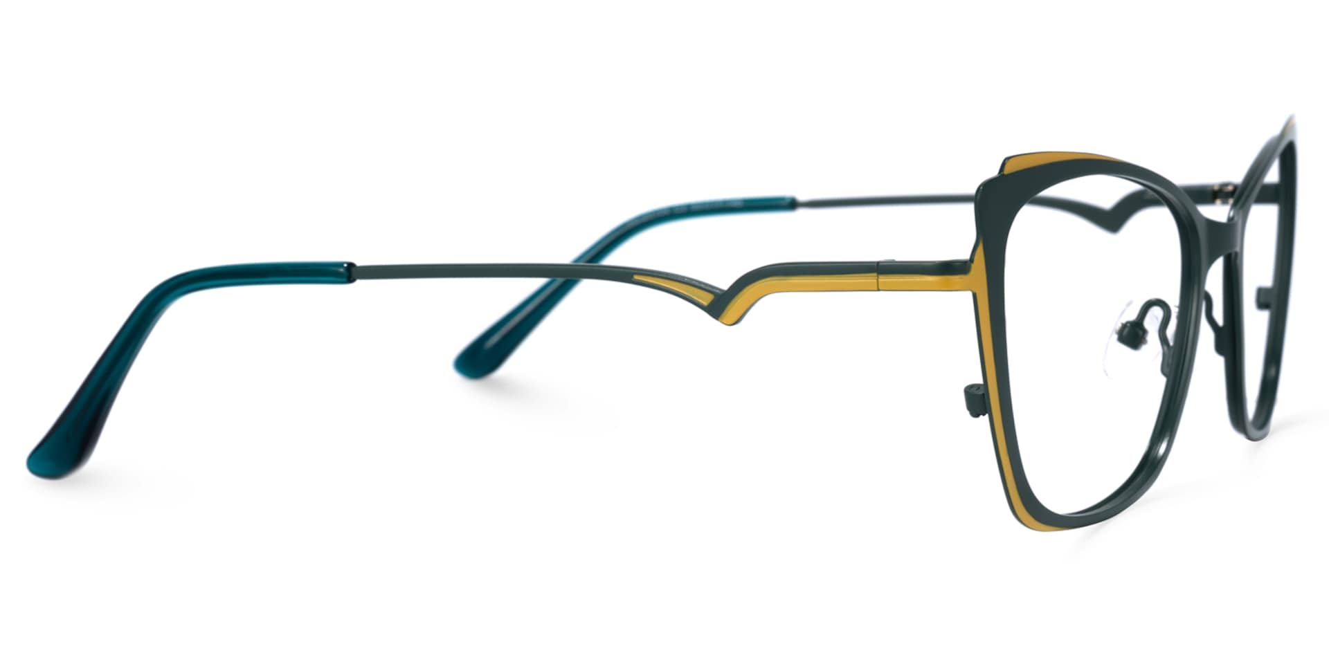 Divas Cateye Green Glasses | Zeelool Glasses3