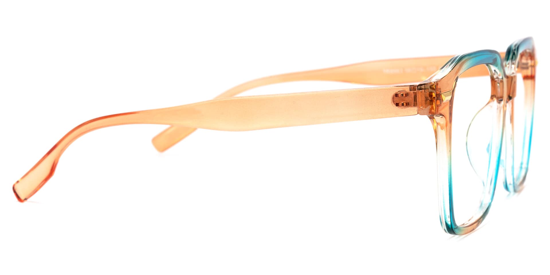 Rivera Square Blue-Orange Glasses | Zeelool Glasses3