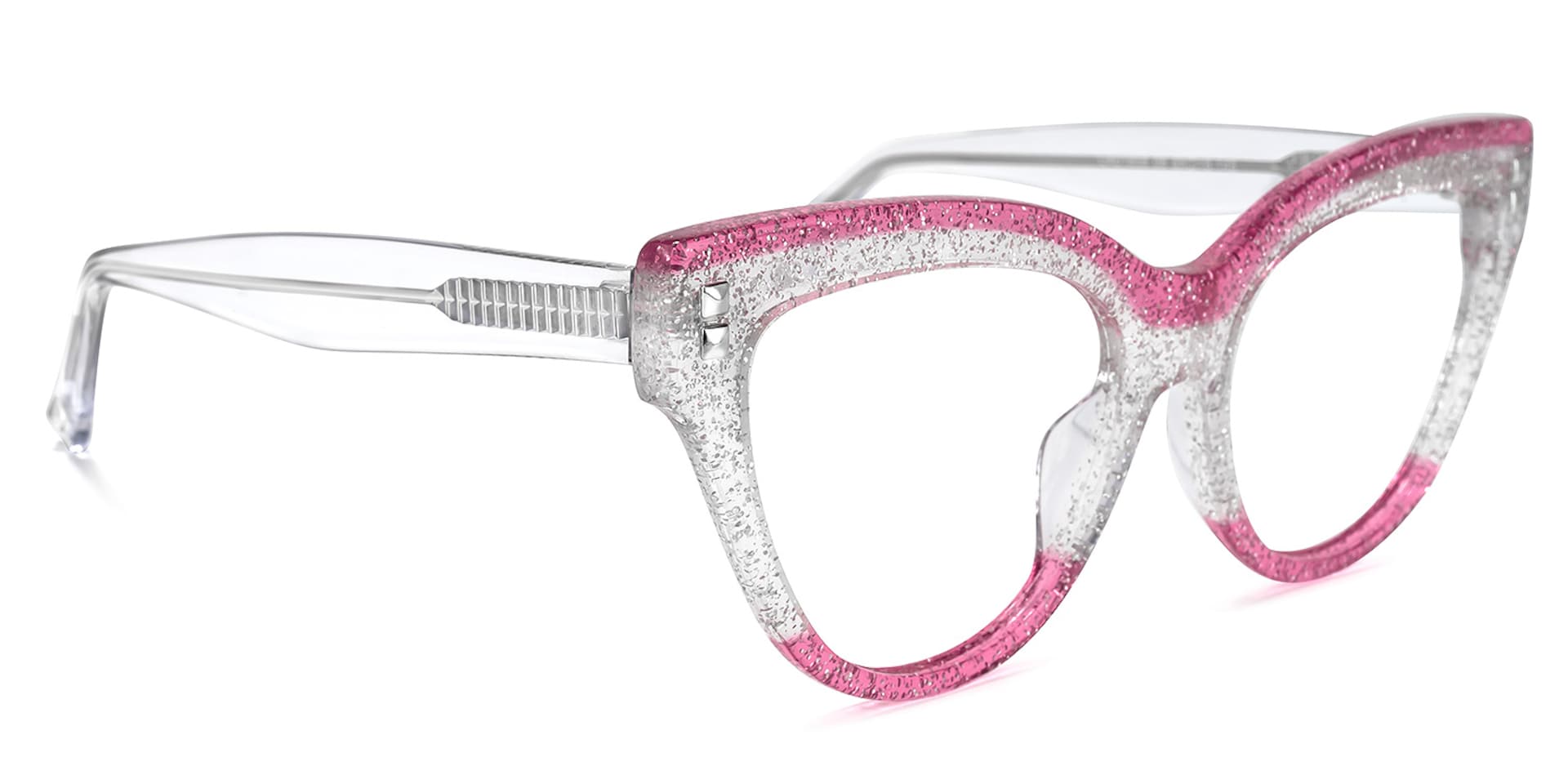 Cascata Cateye Crystal Glasses | Zeelool Glasses2