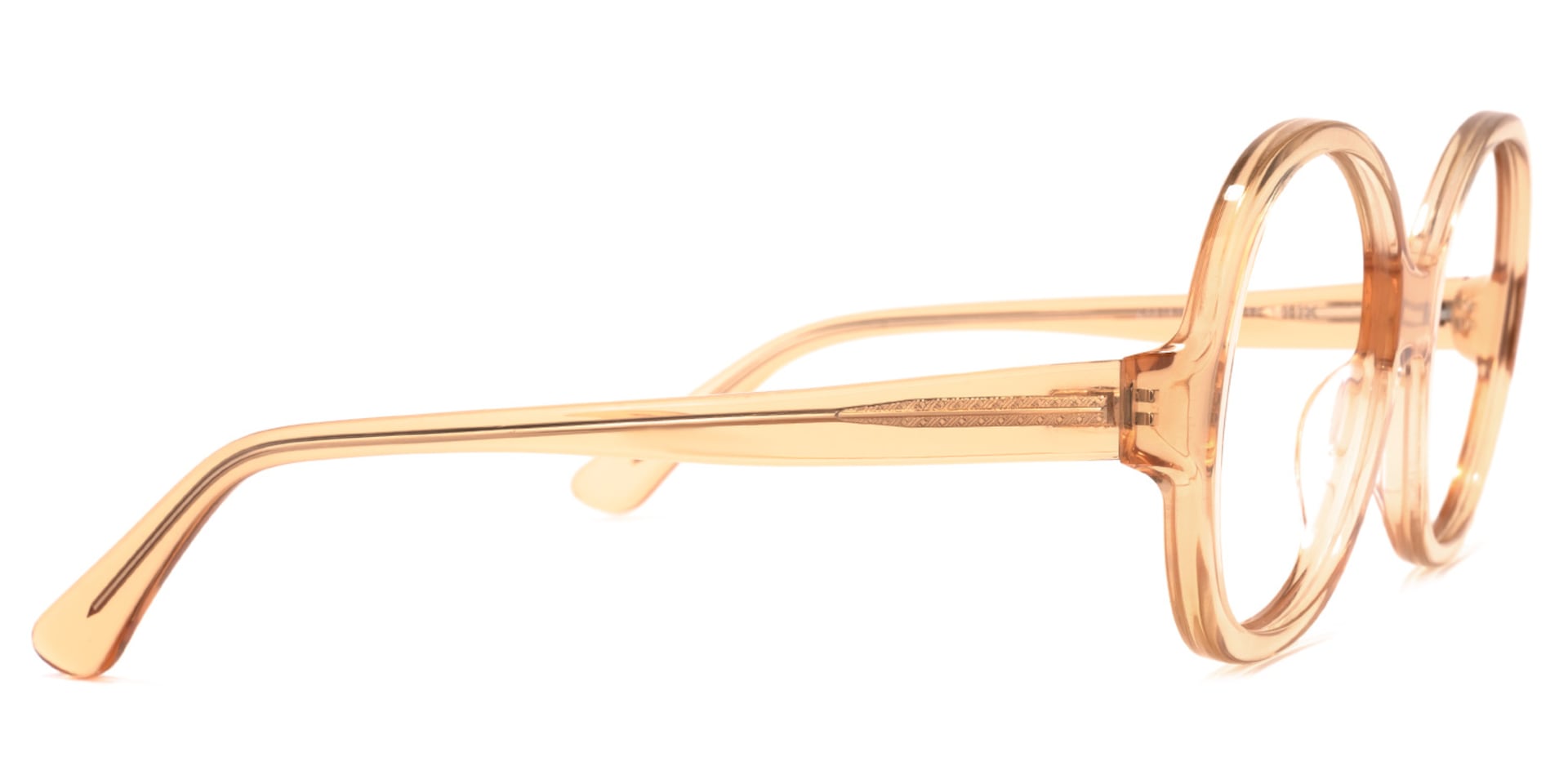 Bryan Round Orange Glasses | Zeelool Glasses3