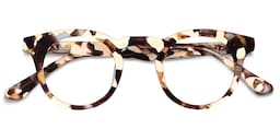 Abigail Round Light Tortoise Glasses1