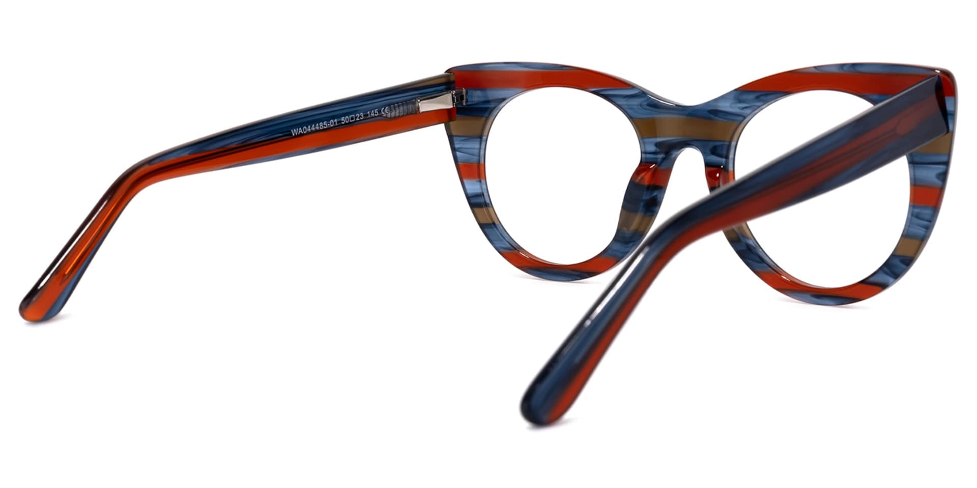 Aronia Cateye Blue-Red Glasses | Zeelool Glasses4