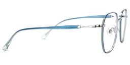 Veronica Geometric Blue Glasses3