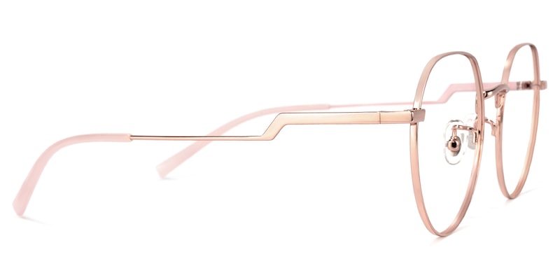 Tiffany Round Pink Glasses | Zeelool Glasses3