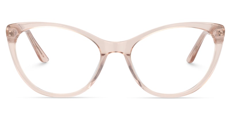 Cat Eye Champagne Crystal Glasses | Zeelool Glasses0