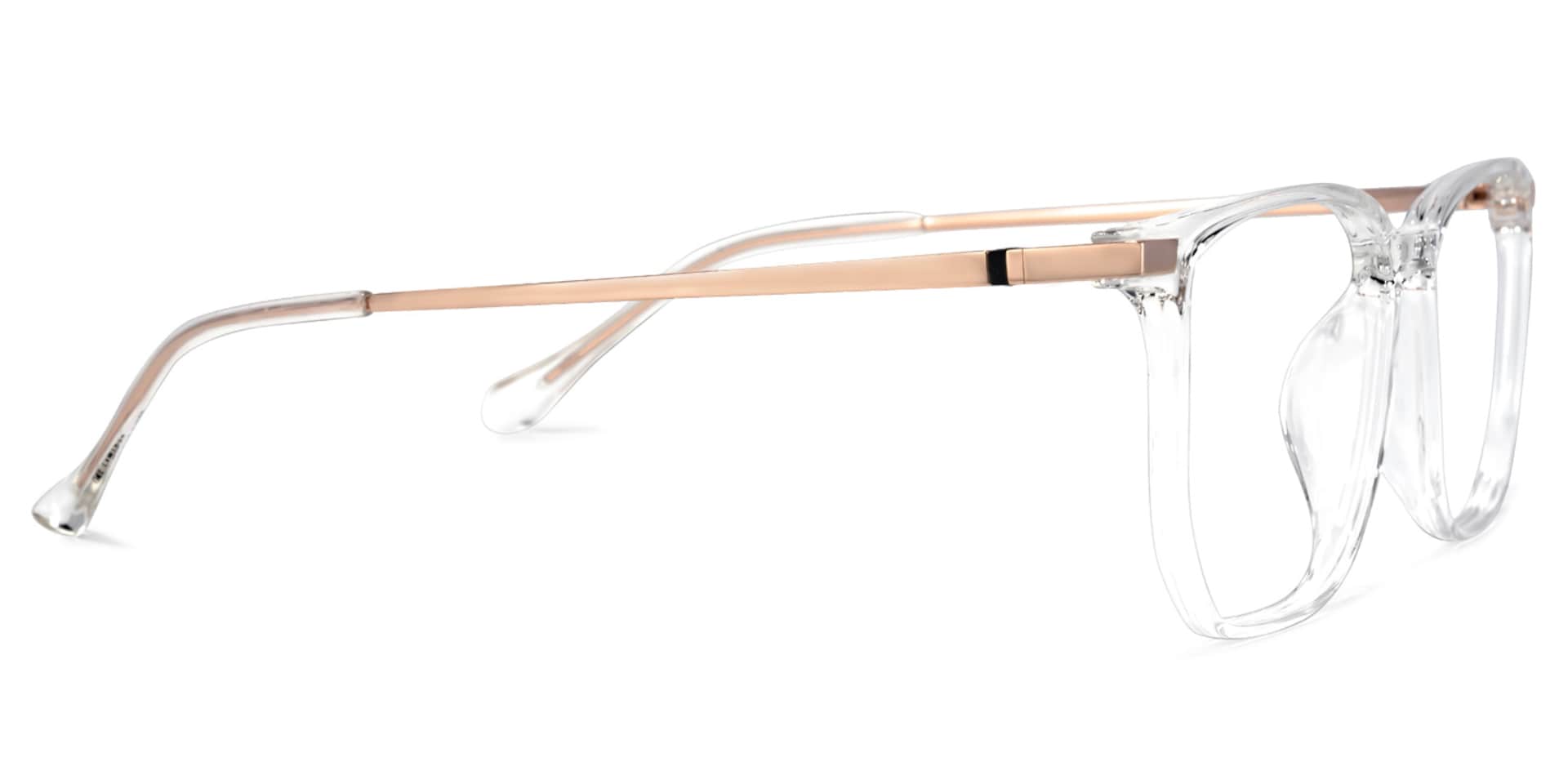 Fezell TR90 Square Crystal Frame Glasses | Zeelool Optical3