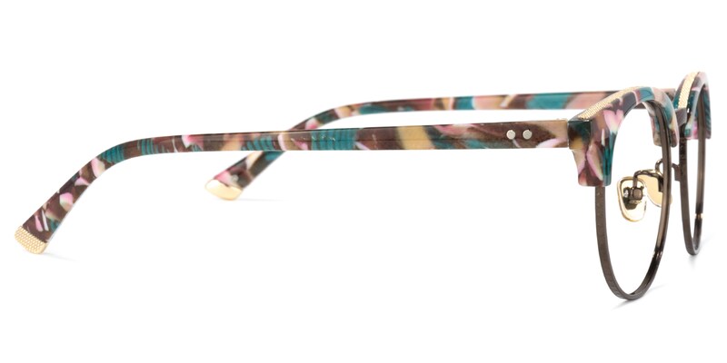 Grady Browline Floral Glasses | Zeelool Glasses3
