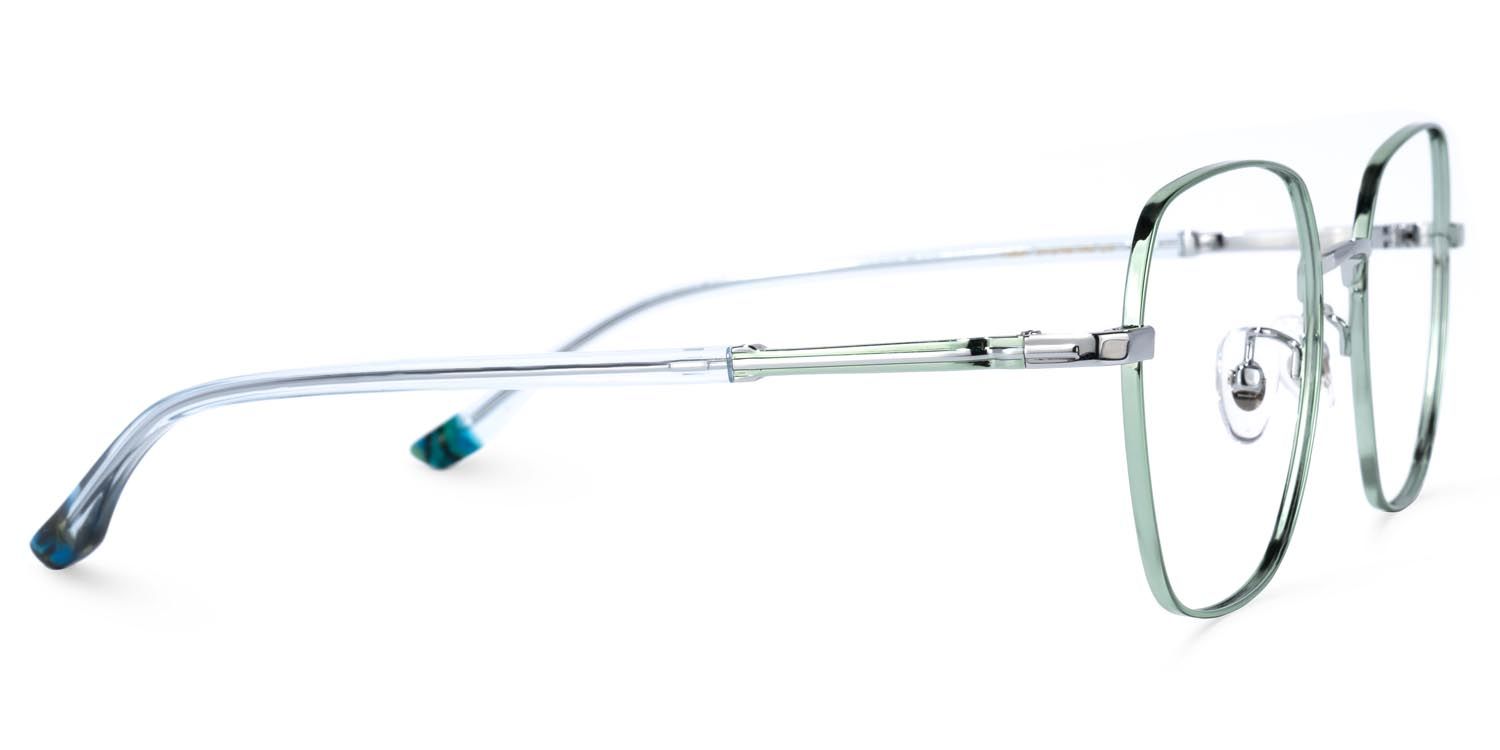 Lakeisha Square Green Glasses | Zeelool Glasses3