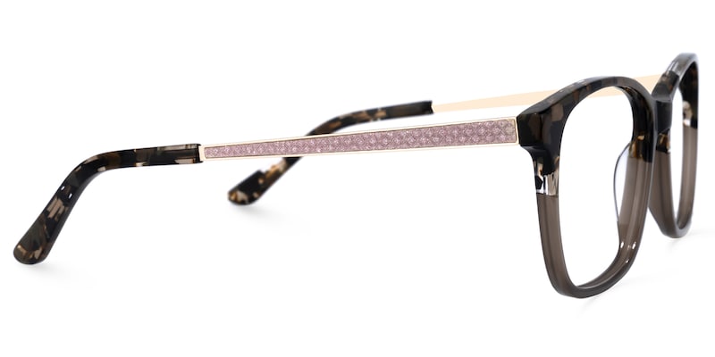Shakeria Square Two-Tone Glasses | Zeelool Glasses3