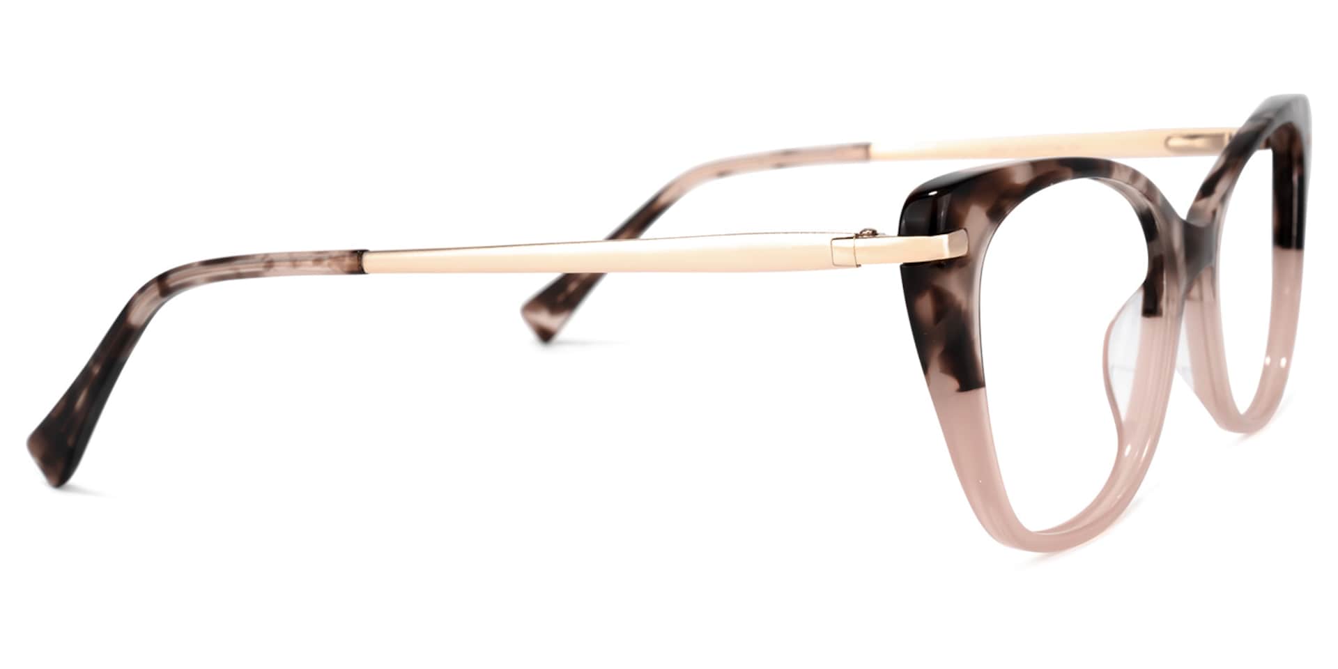 Posey Cateye Two-Tone Glasses | Zeelool Glasses3