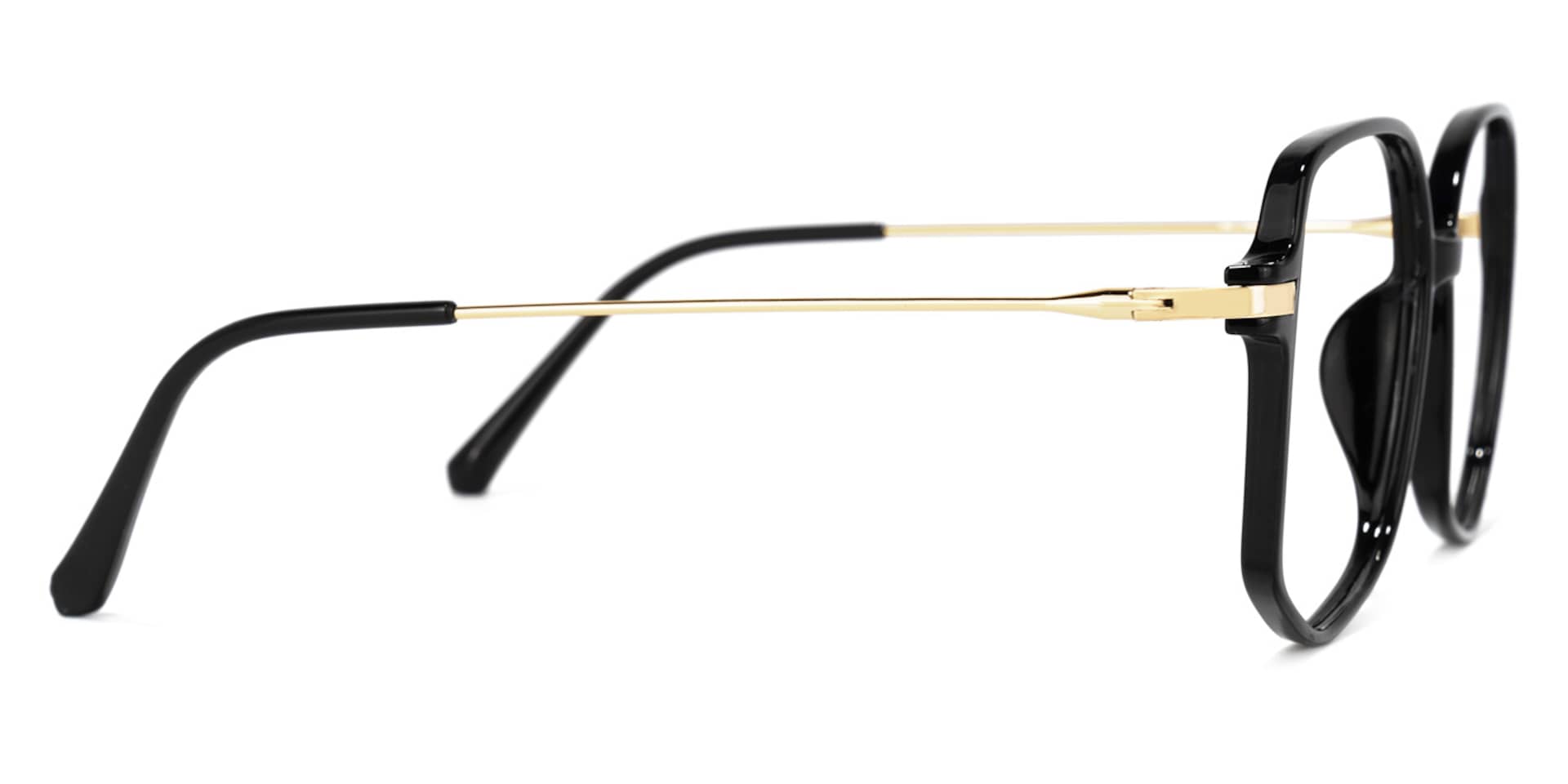 Payton Geometric Black Frame Glasses | Zeelool Optical3