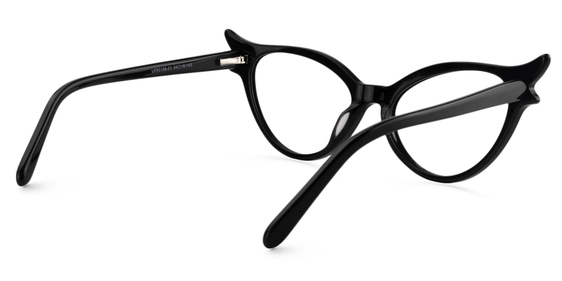 Judy Cat Eye Black Glasses | Zeelool Glasses5