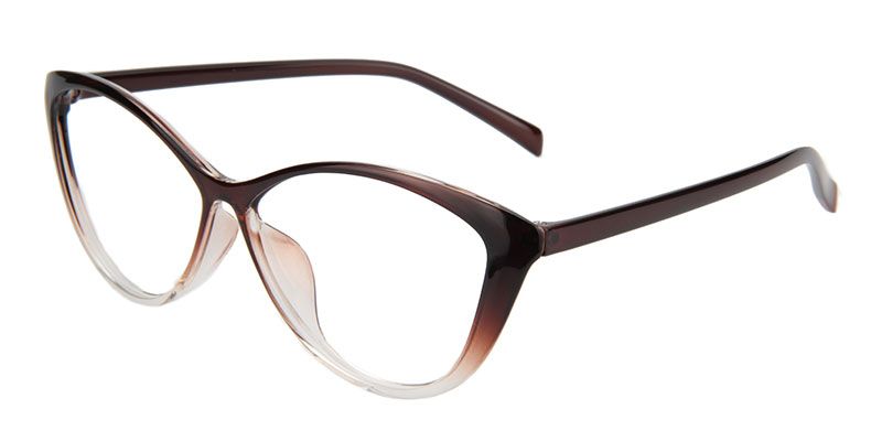 Iris Cat Eye Brown Glasses | Zeelool Glasses2