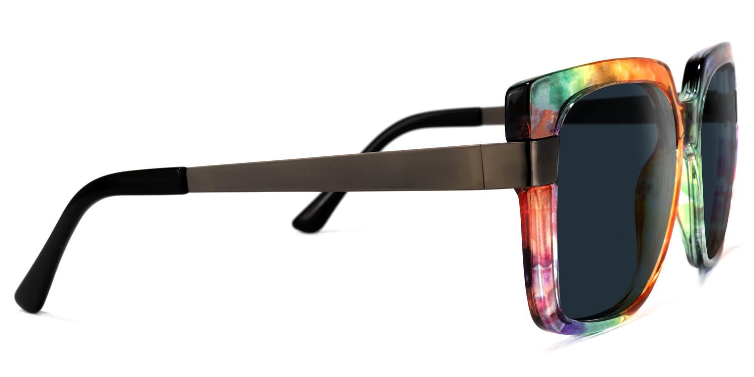 Yaida Square Multicolor Sunglasses | Zeelool Glasses2