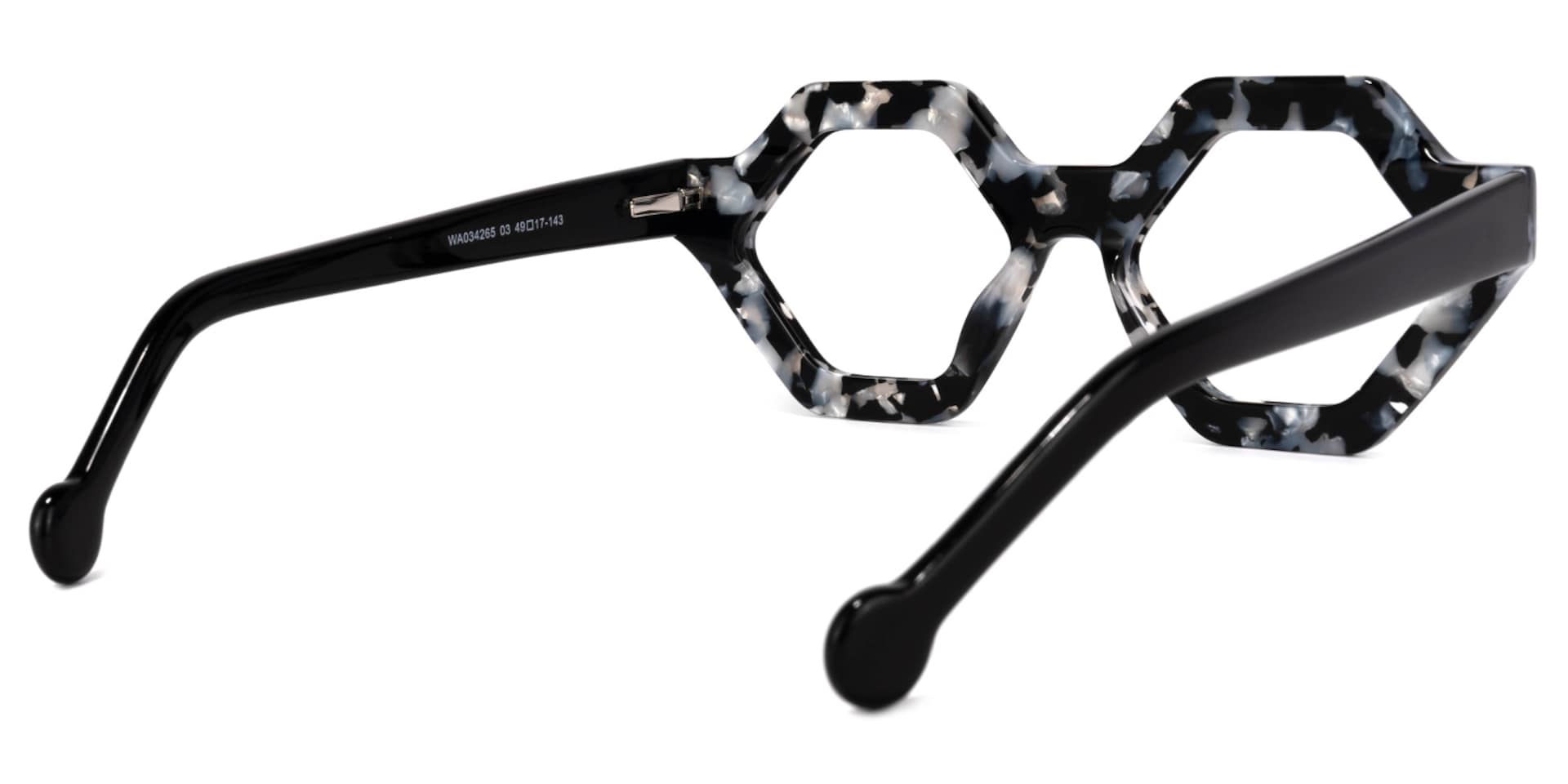 Barreto Geometric Marble Glasses | Zeelool Glasses4