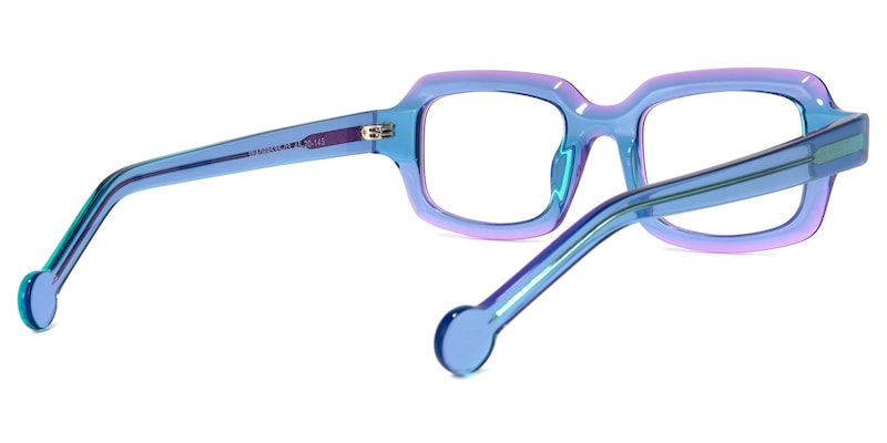 Rune Square Purple Glasses | Zeelool Glasses4